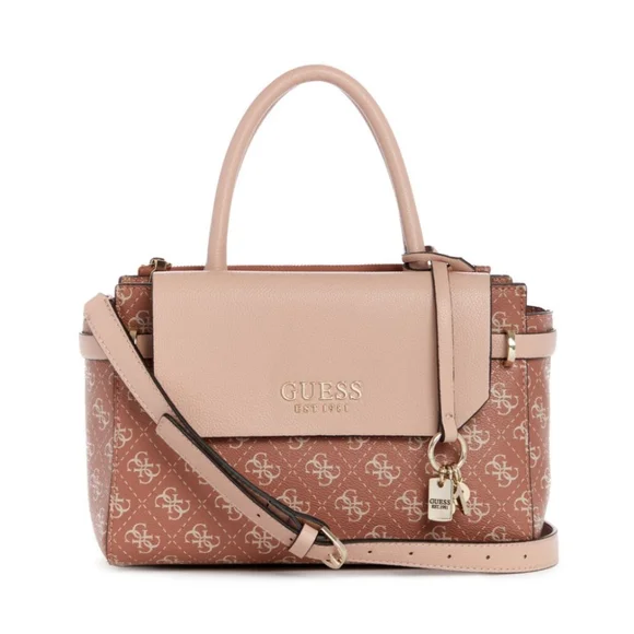 GUESS Esme Small Society Satchel Handbag Crossbody Bag - Picture 6 of 16